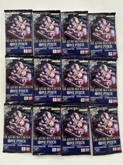 Lot of 12 One Piece OP14 The Azure Sea's Seven Booster Packs (Sealed New) - Image 1