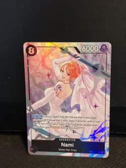 One Piece TCG English OP15-086 Nami Alt Art Parallel Wedding SR NM 2026 - Image 1