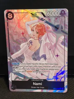 One Piece TCG English OP15-086 Nami Alt Art Parallel Wedding SR NM 2026 - Image 2