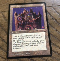 Magic the Gathering ~ MTG ~ Stone Calendar ~ NM ~ THE DARK - Image 1