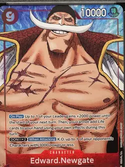 One Piece 2023 OP02-004 Edward Newgate SR Alt Art PSA 10 - Image 2