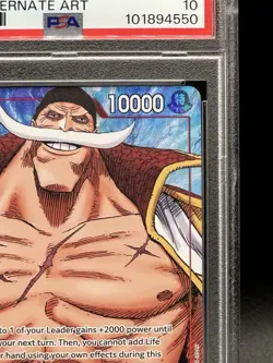 One Piece 2023 OP02-004 Edward Newgate SR Alt Art PSA 10 - Image 4