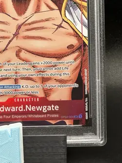 One Piece 2023 OP02-004 Edward Newgate SR Alt Art PSA 10 - Image 5