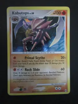 KABUTOPS HOLO POKEMON CARD 4/99 ARCEUS NEVER PLAYED COND NM- - Image 1