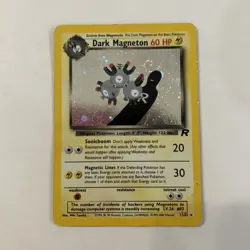 Dark Magneton TCG Holo Rare Card 11/82 Unlimited - Image 1