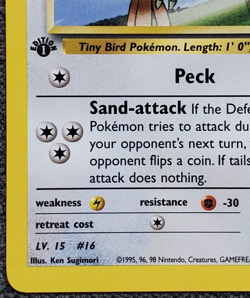 1st Edition Koga's Pidgey - Gym Challenge - #80/132 - Vintage Pokemon Card 2000 - Image 5