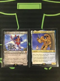 MTG Magic The Gathering Starscream / Goldbug Transformers Commander - Image 1