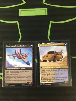 MTG Magic The Gathering Starscream / Goldbug Transformers Commander - Image 2