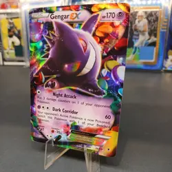 Gengar EX 34/119 Ultra Rare Holo XY Phantom Forces Pokemon Card LP/NM - Image 2