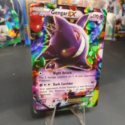 Gengar EX 34/119 Ultra Rare Holo XY Phantom Forces Pokemon Card LP/NM - Image 3