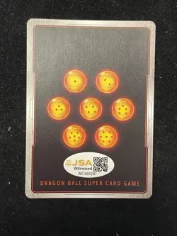 Dragon Ball Super Card Game Vegeta Signed Christopher Sabat JSA WITNESS COA - Image 2