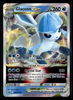 Glaceon VSTAR SWSH197 Holo SWSH: Sword & Shield Promo Cards NM - Image 1