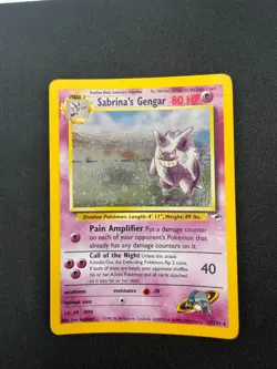2000 Pokemon Gym Heroes Sabrina's Gengar #14/132 Holo Rare WOTC Card HP - Image 2