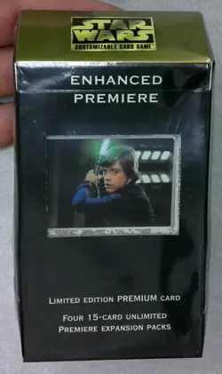 Star Wars CCG Enhanced Premiere Expansion Pack & LE Premium Card Box - LUKE - Image 1