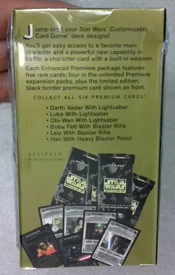 Star Wars CCG Enhanced Premiere Expansion Pack & LE Premium Card Box - LUKE - Image 2