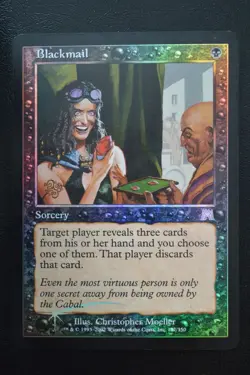 Magic The Gathering MTG BLACKMAIL FOIL Onslaught MP Moderately Played - Image 1