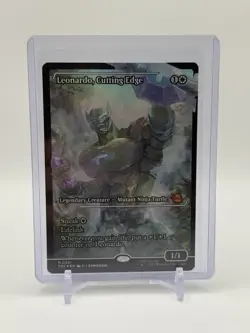 Mtg Leonardo, Cutting Edge (Showcase) Teenage Mutant Ninja Turtles Foil - Image 1