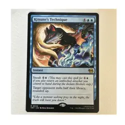 Kitsune's Technique 0042 TMNT MTG Rare Instant Regular Blue - Image 1