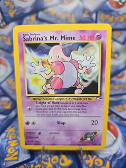 Pokemon TCG Sabrina's Mr. Mime Gym Heroes Card 94/132 Unlimited Common NM/LP - Image 1