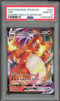 2020 POKEMON SWORD & SHIELD DARKNESS ABLAZE #020 FULL ART/CHARIZARD VMAX PSA 10 - Image 1