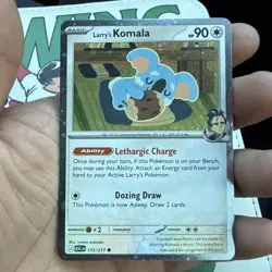 Larry's Komala 175/217 SWIRL/HOLOBLEED Ascended Heros Cosmos Pokemon TCG MINT - Image 1
