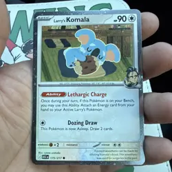 Larry's Komala 175/217 SWIRL/HOLOBLEED Ascended Heros Cosmos Pokemon TCG MINT - Image 2