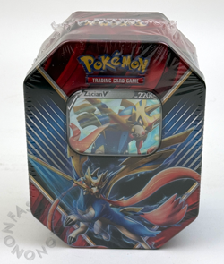Pokemon TCG Zacian V Legends Of Galar Tin Factory Sealed 4 Packs BRAND NEW - Image 1