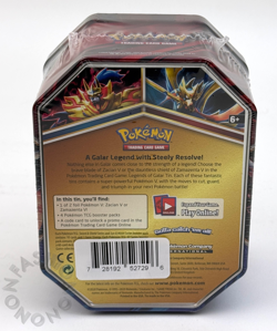 Pokemon TCG Zacian V Legends Of Galar Tin Factory Sealed 4 Packs BRAND NEW - Image 3