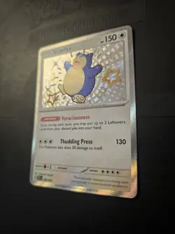 Pokemon Snorlax TCG Baby Shiny Holo Card Paldean Fates 202/091 Mint Condition - Image 3