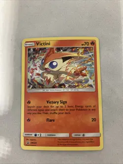 2019 Pokemon, Sun & Moon Promos, #SM225 Victini, Holo Black Star Promo - Image 2