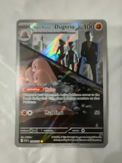 Team Rocket's Dugtrio 239/217 Ascended Heroes Pokemon Holo NM - Pack Fresh - Image 2