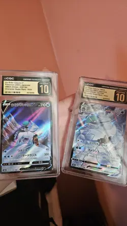 Pokemon CGC Pristine 10 Ice Rider Calyrex V & VMAX VMAX Climax Japanese Holo - Image 1