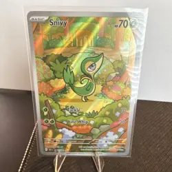 Pokemon Snivy 087/086 Sv: Black Bolt Illustration Rare Holo Basic 70HP English - Image 1
