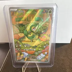 Pokemon Snivy 087/086 Sv: Black Bolt Illustration Rare Holo Basic 70HP English - Image 3