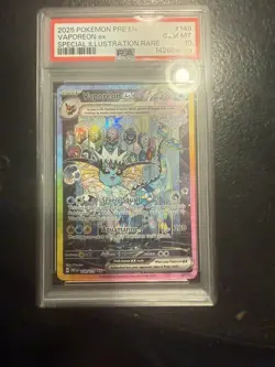 Pokemon 2025 Vaporeon ex 149/131 SIR Prismatic Evolutions ** PSA 10 ** - Image 1