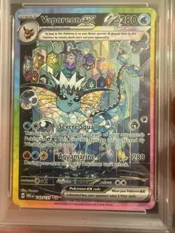Pokemon 2025 Vaporeon ex 149/131 SIR Prismatic Evolutions ** PSA 10 ** - Image 4