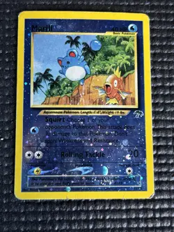 Pokemon TCG Marill 11/18 Southern Islands Reverse Holo DMG - Image 1