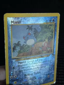 Pokemon TCG Marill 11/18 Southern Islands Reverse Holo DMG - Image 4