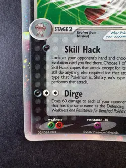 Pokemon Shiftry EX Power Keepers 2007 Holo 97/108 - Image 4