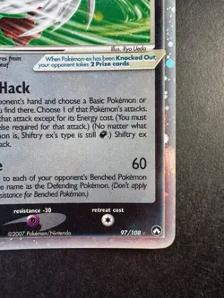 Pokemon Shiftry EX Power Keepers 2007 Holo 97/108 - Image 5