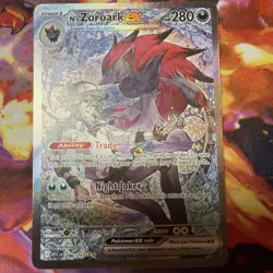 Pokemon Ascended Heroes N’s Zoroark Ex 286/217 Special Illustration Rare - Image 1