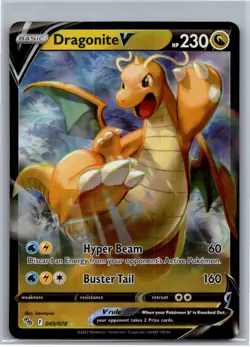 Dragonite V Ultra Rare Pokemon GO 049/078 NM - Image 1