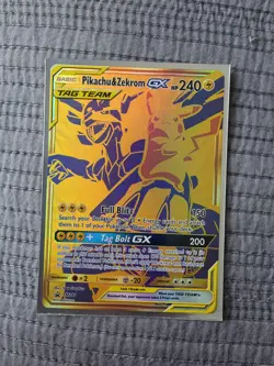 Pikachu & Zekrom GX SM248 Pokemon Sm Holo - Near Mint - SEE PHOTOS - Image 1