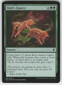 Wolf's Quarry Foil C Throne of Eldraine 184 MTG - Image 1