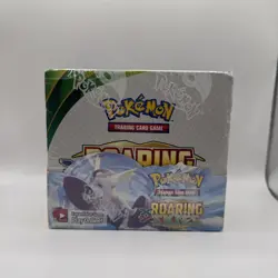 XY Roaring Skies Booster Box New Factory Sealed 2015 + ACRYLIC BOX (Small Tear) - Image 2