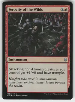 Ferocity of the Wilds Foil U Throne of Eldraine 123 MTG - Image 1