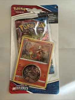 2021 | Pokemon | Charmander SWSH092 Checklane Blister Pack | Battle Styles Set - Image 1