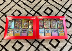 Lot of 2 Pokemon TCG 151 Sealed Mini Tins 4 Pack + Promos Sam’s Club Exclusive - Image 1