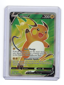 Pokemon Raichu V Lightning Type Full Art Ultra Rare 158/172 - Image 1