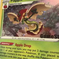 Pokemon TCG Flapple Gamestop Stamped Promo 022/192 Exclusive Cosmos Holo - Image 2